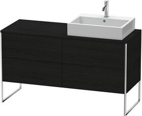 Duravit Waschtischunterbau XSQUARE 778x1400x548mm Be rechts eiche schwarz