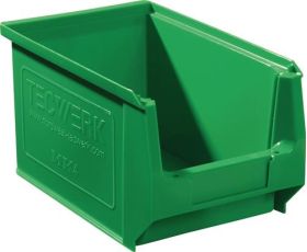 Sichtlagerkasten L230/200xB150xH130mm PE grün TECWERK