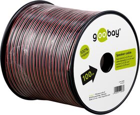 Lautsprecherkabel rot;schwarz, 100m- VPE: 1