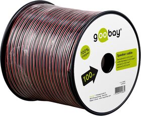 Lautsprecherkabel rot;schwarz, 100m- VPE: 1