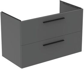 IDS Waschtischunterschrank i.life B 1000x505x630mm, 2 Auszüge Quarzgrau matt IDEAL STANDARD