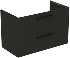 IDS Waschtischunterschrank i.life B 1000x505x630mm 2 Auszüge Carbongrau matt IDEAL STANDARD