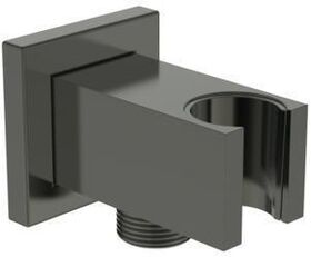 IDS Wandanschlussbogen IDEALRAIN mit Brausehalter eckig magnetic grey IDEAL STANDARD