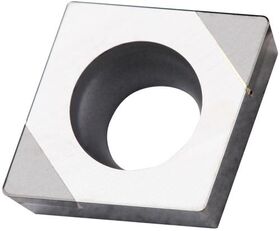 Drehwendeschneidplatte ISO CCGW 09T304S01020B:TB310 D.4,5mm Farbe Silber-Schwarz - VPE: 2