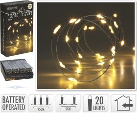 LED Lichterkette Silberdr.20ww - 36 VPE