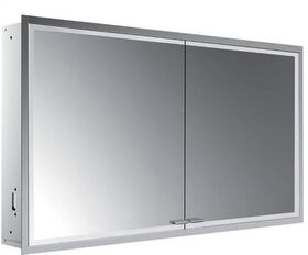 Emco LED-Lichtspiegelschrank PRESTIGE 2 UP 1215x666mm o light System Aluminium EMCO