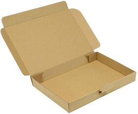 Klappschachtel 1-wellig Maße 338x230x42mm C4 1.2E braun Steckverschluss TRANSPAK - VPE: 100