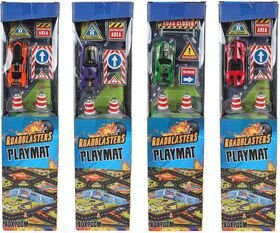 Spielteppich 80x70cm, mit Auto + Zubehör