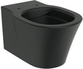IDS Wand-WC CONNECT AIR RimLS+ 360x540x410mm, spülrandlos schwarz matt IDEAL STANDARD
