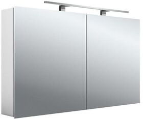 Emco LED-Lichtspiegelschrank MEE Aufputz, 1200x746mm, 2-türig Aluminium EMCO