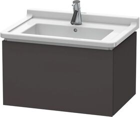 Duravit Waschtischunterbau L-CUBE 469x670x408mm graphit supermatt