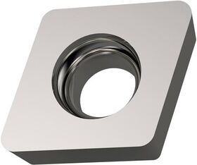 Drehwendeschneidplatte ISO ECMW 080304:H07 Bohrungs-D. 3,4mm Farbe Silber PRAMET - VPE: 10