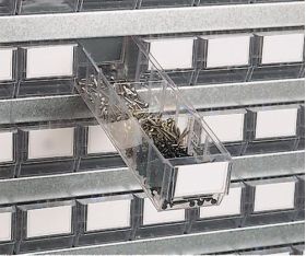 Steckregal H2000xB1000xT400mm Anbauregal 16 Stahl-Bd.90x3,30x4 blau TECWERK