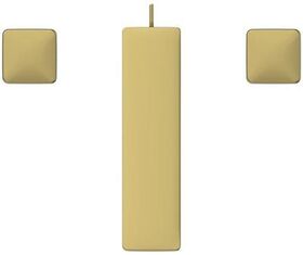 IDS 3-Loch-Waschtischarmatur CONCA mit Metall-Ablaufgarnitur brushed gold IDEAL STANDARD