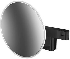Emco LED-Rasier-/Kosmetikspiegel EVO rund, d= 209mm, 2-armig 3-fach schwarz EMCO