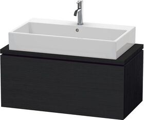 Duravit Konsolenunterschrank L-CUBE 400x920x477mm eiche schwarz