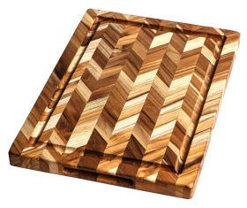 TEAKHAUS  Schneidbrett M Herringbone