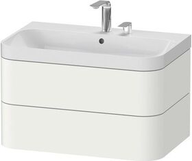 Duravit WTU HAPPY D.2 PLUS 775x490mm m UB 2 HL weiß seidenmatt