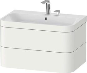 Duravit WTU HAPPY D.2 PLUS 775x490mm m UB 2 HL weiß seidenmatt