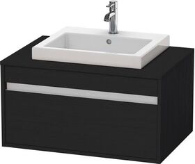 Duravit Waschtischunterbau KETHO 550x800x426mm eiche schwarz