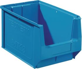 Sichtlagerkasten L350/300xB210xH200mm PE blau TECWERK