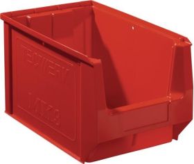 Sichtlagerkasten L350/300xB210xH200mm PE rot TECWERK