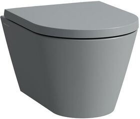 Laufen Wand-WC COMPACT KARTELL spülrandlos, Tiefspüler graphit matt