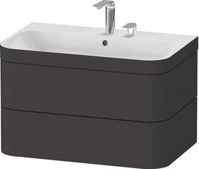 Duravit WTU HAPPY D.2 PLUS 775x490mm m UB 2 HL graphit supermatt