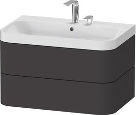 Duravit WTU HAPPY D.2 PLUS 775x490mm m UB 2 HL graphit supermatt