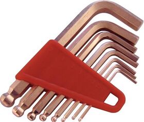 Sechskantwinkelschraubendrehersatz 8-tlg.SW 2-10mm Kupfer-Beryllium ENDRES TOOLS