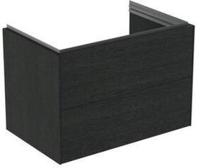 IDS Waschtischunterschrank CONCA 2 Auszüge 800mm Eiche geflammt IDEAL STANDARD