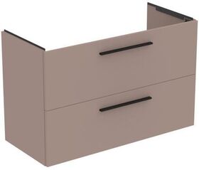 IDS Waschtisch/Möbel-Paket i.life A 100cm, Griff Chrom Greige matt IDEAL STANDARD