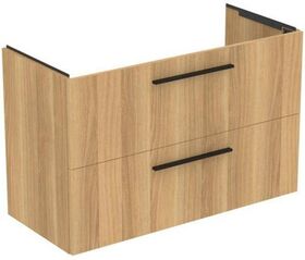 IDS Waschtisch/Möbel-Paket i.life A 100cm, Griff Chrom Eiche Natur IDEAL STANDARD