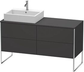 Duravit Waschtischunterbau XSQUARE 778x1400x548mm Be li graphit supermatt