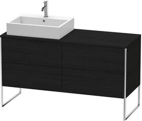 Duravit Waschtischunterbau XSQUARE 778x1400x548mm Be links eiche schwarz