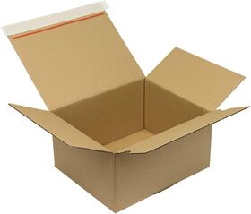 Automatikkarton 1-wellig Automatikboden Maße 260x220x130mm SK Q.1.3B braun - VPE: 40
