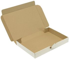 Klappschachtel 1-wellig Maße 338x230x42mm C4 1.2E weiß Steckverschluss TRANSPAK - VPE: 100