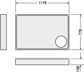 Duravit Wannenträger für 720121, 1200x800mm