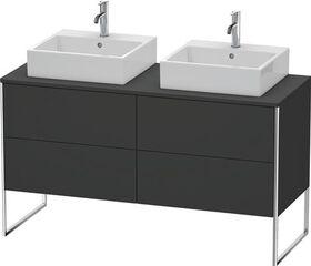 Duravit Waschtischunterbau XSQUARE 778x1400x548mm f 2 Be graphit supermatt