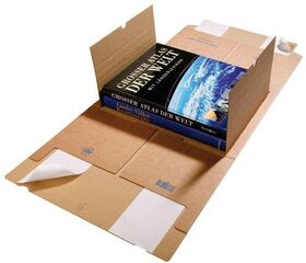 Medienverpackung Gigafix Maße 310x250x20-100mm braun SK-Verschluss TRANSPAK - VPE: 25