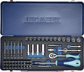 Steckschlüsselsatz 61-tlg.1/4 Zoll SW 4-13mm Z.20 6KT TECWERK