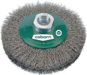Kegelbürste D.100mm Drahtstärke 0,2mm VA 20mm 12500min-¹ OSBORN