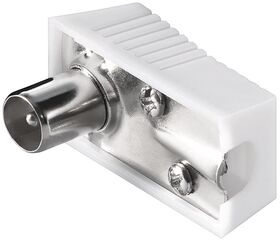 Koax-Winkelstecker mit Schraubbefestigung- VPE: 10