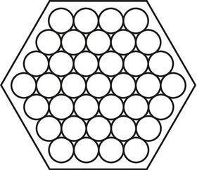 Crimpzange PZ 10 HEX L.195mm 0,25-10 (AWG 26...8)mm² WEIDMÜLLER