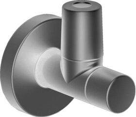 Duravit Design-Eckventil mit Rosette schwarz matt
