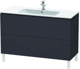 Duravit Waschtischunterbau L-CUBE 1220x481x704mm graphit supermatt