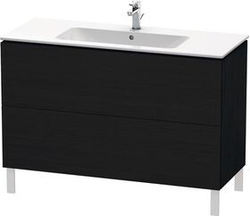 Duravit Waschtischunterbau L-CUBE 1220x481x704mm eiche schwarz