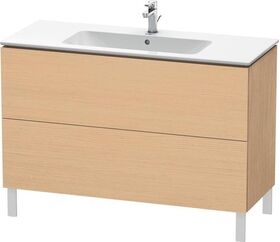 Duravit Waschtischunterbau L-CUBE 1220x481x704mm eiche natur