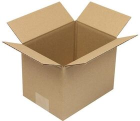 Faltkarton 1-wellig Höhenrillung Maße200x150x150mm Qualität1.20 B braun TRANSPAK - VPE: 50