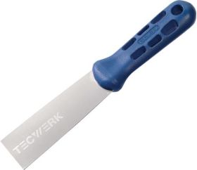 Malerspachtel B.40mm hochglanz-poliert Ku.flachoval,blau TECWERK